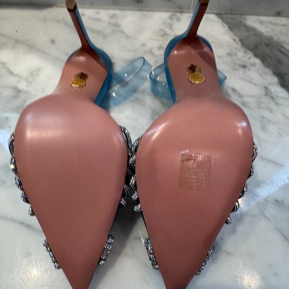 Aquazurra Gatsby Plexi Sling 105 Pumps - Picture 6 of 6